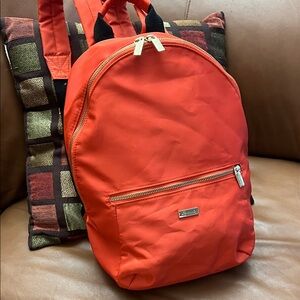 Harrod’s Orange Medium Backpack NWOT